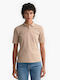 Gant Women's Polo Shirt Short Sleeve Beige