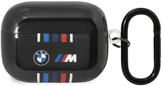 BMW Multiple Colored Lines Hülle Silikon mit Haken in Schwarz Farbe für Apple AirPods Pro
