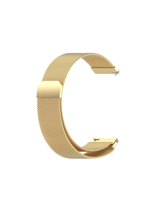 Milanese Strap Stainless Steel Gold (Huawei Watch GT/GT Pro 2/3/4/5 / Ultimate 46mm)