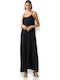 Summer Maxi Dress Black Denim