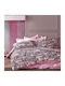 Dimcol Sheet Sets Queen 220x240cm. Love 299 Grey / Lila 4pcs