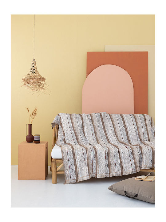Palamaiki Nambi Armchair Throw 180x180cm Beige