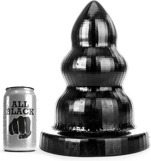 All Black Triple Pleasure Πρωκτική Σφήνα Large Μαύρη