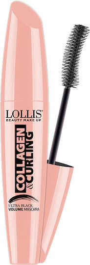 Lollis Beauty Make Up Collagen & Curling Маскара за Къдрене Черен 6мл