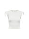 Only 15226489 Women's Crop Top Sleeveless White
