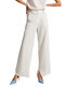 Ale - The Non Usual Casual Women's Fabric Trousers White