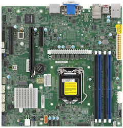 Supermicro W480 Placă de bază Micro ATX cu Intel 1200 Socket