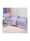 Beauty Home Sheet Set Single Cotton Queen Art 6215 Purple 170x260cm