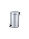 Sidirela Waste Bin Waste made of Stainless Steel with Pedal Silver 20lt 1pcs
