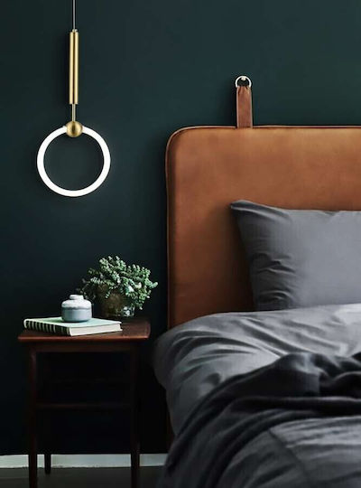 Atman Toulouse Hängelampe Gold 25x60cm.