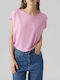 Vero Moda Women's T-shirt Bonbon Light Pink
