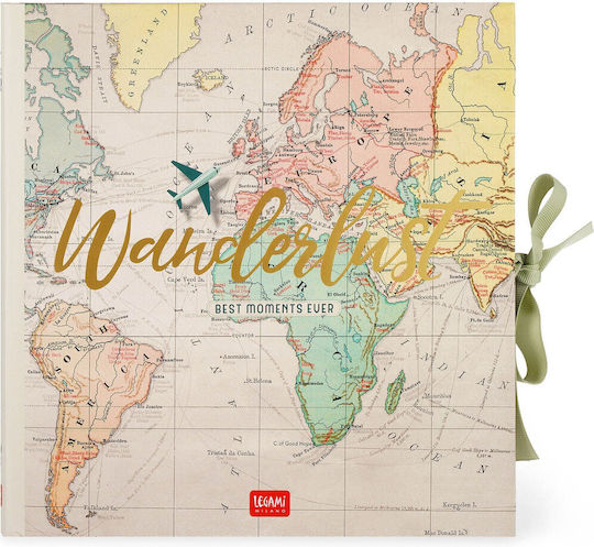 Legami Milano Album Best Moments Ever - Travel 20 Pages for 80 Photos Dimensions 10x15cm Multicolour 23x23.5cm