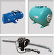Plus 303532 Einphasig Wasserdruckpumpe mit Horizontal Behälter 50 Liter 1.5hp