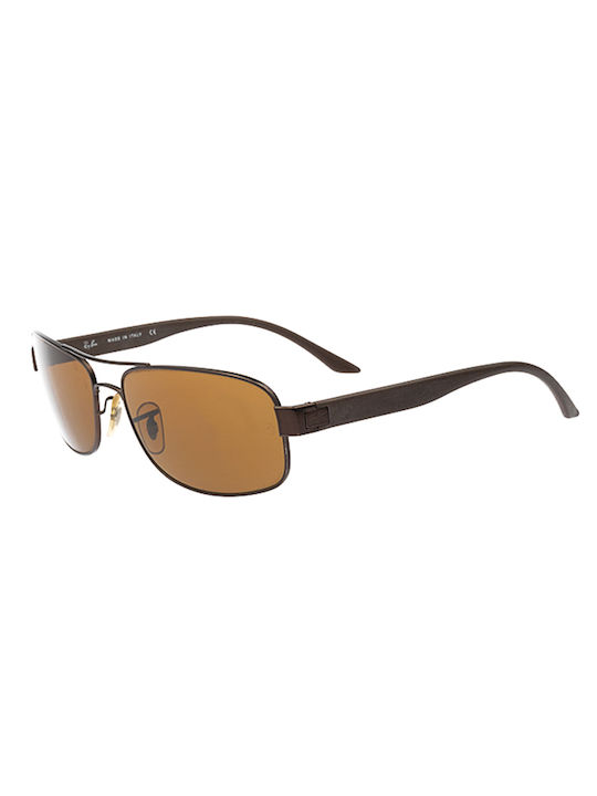 Ray Ban Men's Sunglasses with Brown Metal Frame and Brown Lens RB3273 012