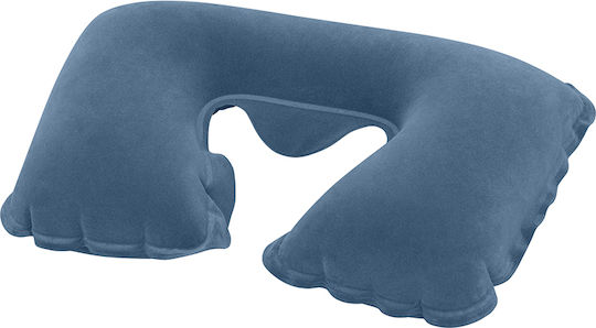 Bestway Inflatable Velvet Travel Pillow Travel Set Pillow 37x24x10cm Blue