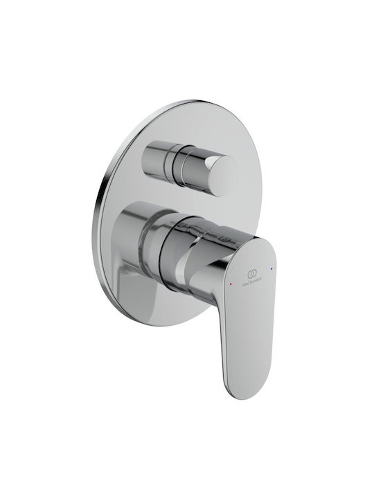 Ideal Standard Built-In Mixer for Shower with 2 Exits Silver