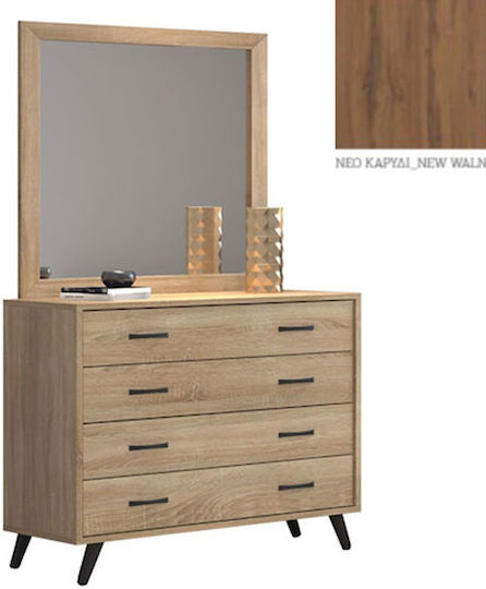 Bodenstehende Schminktisch Schlafzimmer Nr 8 Holz Nussbaum 93.5x44.5x83cm