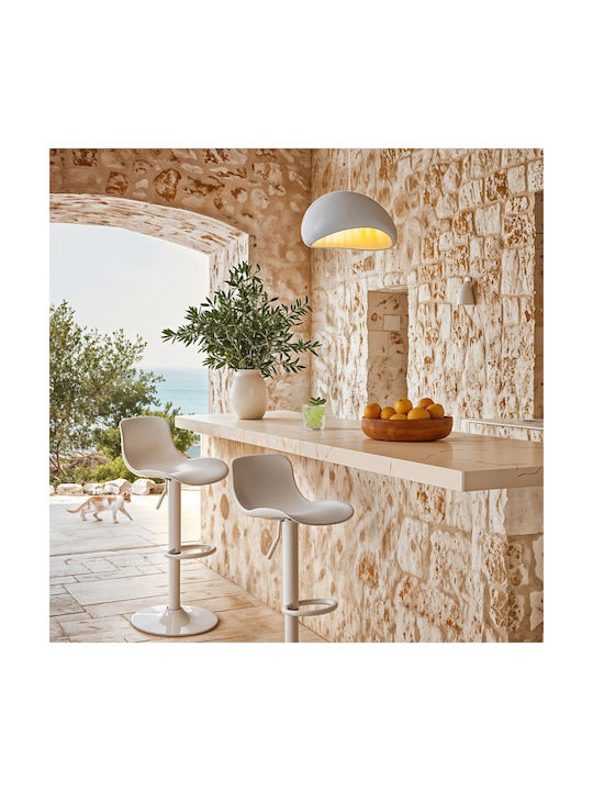 Σκαμπό Μπαρ Walden με Πλάτη & Ρυθμιζόμενο Ύψος ...