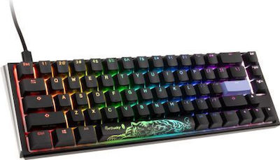 Ducky One 3 SF Gaming Mechanische Tastatur 65% mit Cherry MX Blau Schaltern und RGB-Beleuchtung Black / White