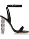 Leder Sandalen Schwarz