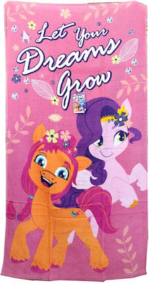 Hasbro My Little Pony Παιδική Πετσέτα Θαλάσσης Μωβ 140x70εκ.