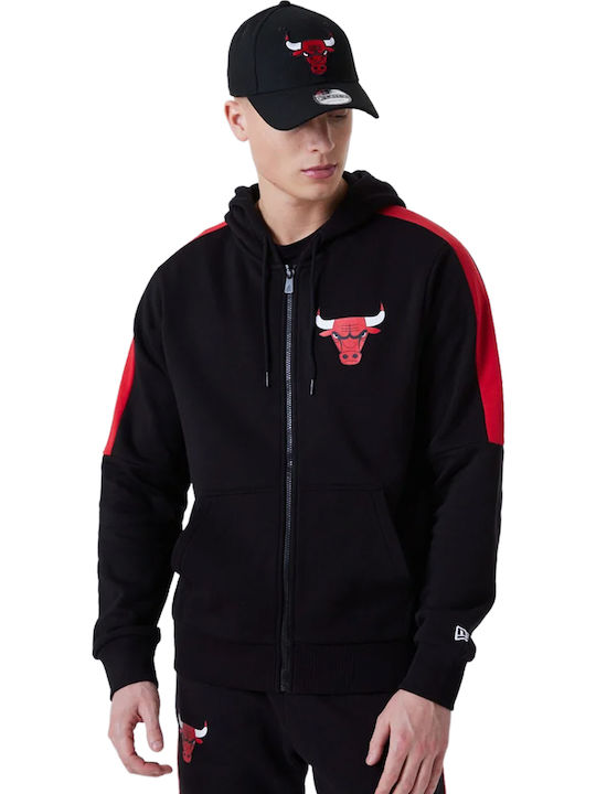 Chicago Bulls Φούτερ με Κουκούλα Μαύρο