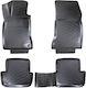 Wöller Set of Front and Rear Mats Tray Type 4pcs from Rubber for Mercedes-Benz B Class / CLA Class / GLA Black