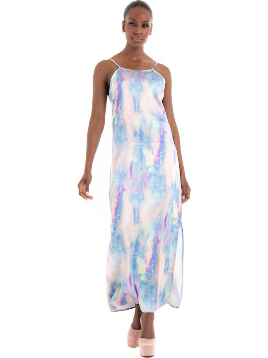 Aya Mayra Summer Maxi Slip Dress Dress with Slit