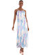 Aya Mayra Summer Maxi Slip Dress Dress with Slit