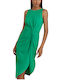 Ralph Lauren Summer Midi Evening Dress Green