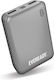 Energizer Eveready Mini Power Bank 10000mAh με 2 Θύρες USB-A και Θύρα USB-C Ασημί