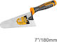 Ingco Μυστρί Inox 180mm με Πλαστική Λαβή HBT738