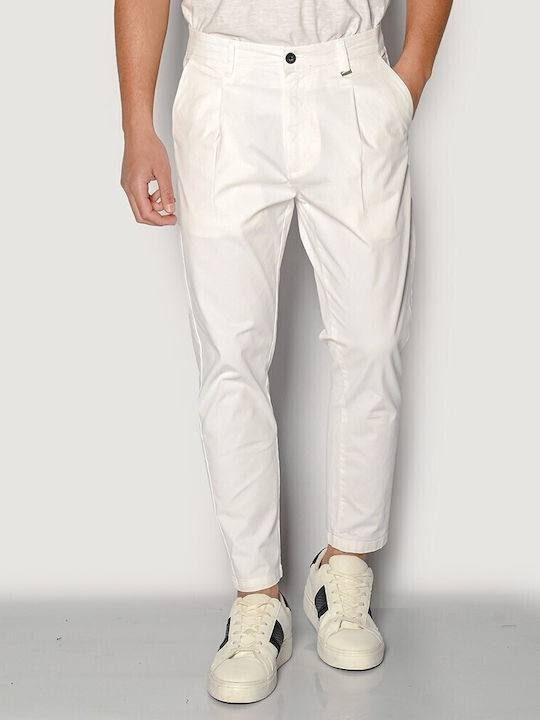 Trousers Chino Elastic White