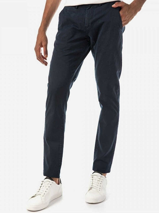 Camaro Trousers Chino in Slim Fit Navy Blue
