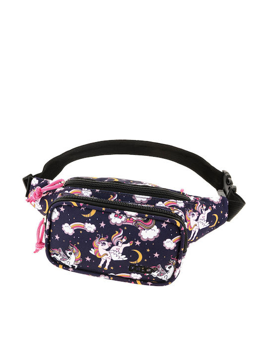 Polo Kiddo Small Unicorns Παιδικό Τσαντάκι Μέσης Πολύχρωμο 20x3x10εκ.