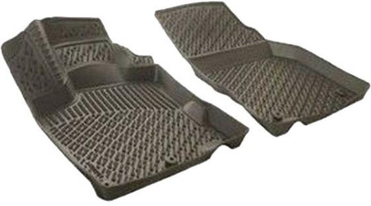 Wöller Set of Front and Rear Mats 4pcs Tray Type for Peugeot Boxer Fiat Ducato Citroen Jumper 2006+ Black