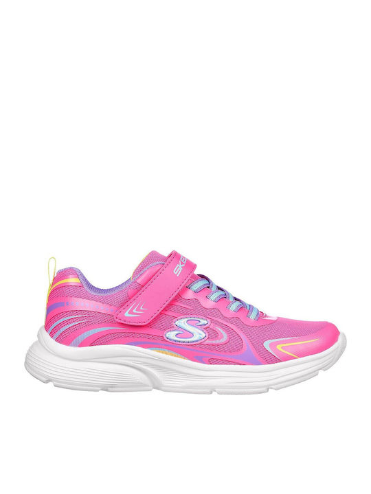 Skechers Wavy Lites Kids Sneakers with Scratch Pink 303520L-PKMT