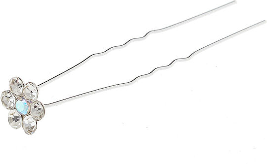 Ro-Ro Accessories White Flower Hair Pin 1.1cm
