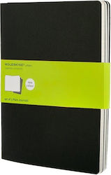 Moleskine Cahier Σετ 3 Bullet με Λευκές Σελίδες Μαύρα