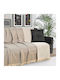 Lino Home Sofa Throws 2 Seater Meliki 180x250cm Beige
