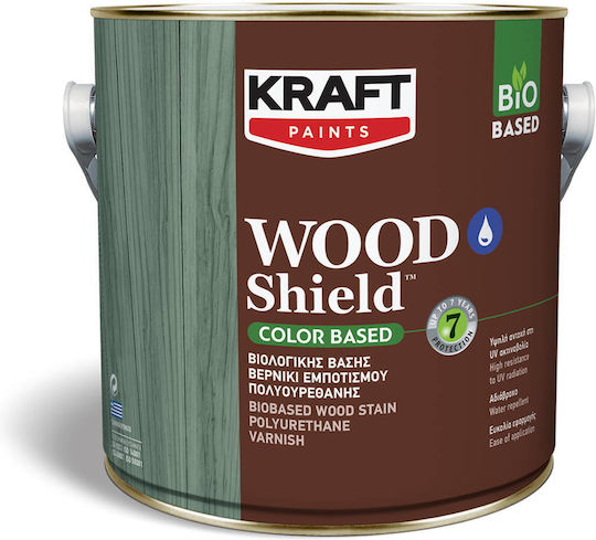 Kraft Wood Shield Βερνίκι Εμποτισμού Πολυουρεθάνης 144 Λίθος 750ml