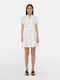 Trussardi Sommer Mini Hemdkleid Kleid Weiß