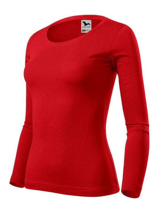 Malfini Women's Long Sleeve Promotional Blouse Red