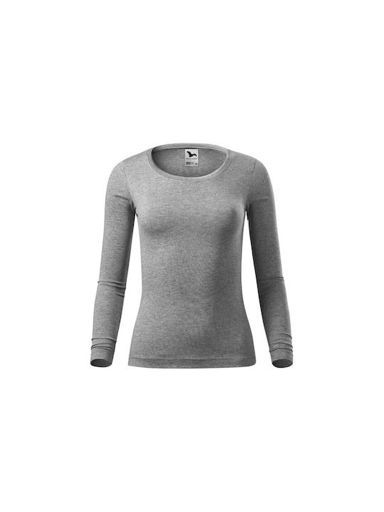 Malfini Women's Long Sleeve Promotional Blouse Gray