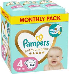 Pampers Premium Care Tape Diapers No. 4 for 9-14 kgkg 174pcs
