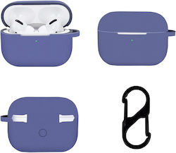 TerraTec AirBox Pro Θήκη Σιλικόνης με Γάντζο σε Navy Μπλε χρώμα για Apple AirPods Pro