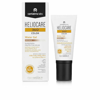 Heliocare 360º Color Αδιάβροχο Αντηλιακό Gel Προσώπου SPF50 με Χρώμα Bronze 50ml