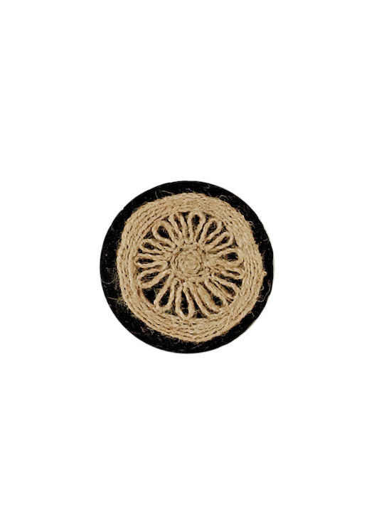 Kentia Coaster 234 Rotund Suporturi pentru pahare Tesatura Bej 10cm 4buc