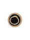 Kentia Coaster 233 Rund Untersetzer Stoff Schwarz 10cm 4Stück