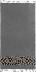 Guy Laroche Cotton Beach Towel Anthracite with ...